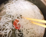 新牛蒡と豚肉、糸こんの甘辛炒め煮作り方2写真