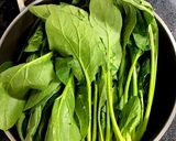 ほうれん草と炒り卵のサラダ《常備菜》作り方1写真