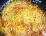 節約飯！天かすとカニ蒲鉾の卵とじ丼作り方3写真