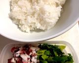簡単混ぜるだけ♫タコとクレソンの混ぜご飯作り方1写真
