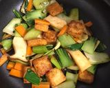 青梗菜、厚揚げ、人参、エリンギピリ辛炒め作り方4写真