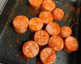 魚肉ソーセージで簡単☆丸型ケチャップ炒め作り方9写真