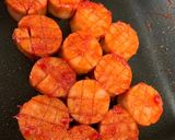 魚肉ソーセージで簡単☆丸型ケチャップ炒め作り方10写真