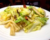 ふわふわ！春キャベツペペロンチーノパスタ作り方6写真