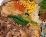 ４月15日 牛丼風 春弁当 詰め方作り方2写真