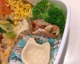 ４月15日 牛丼風 春弁当 詰め方作り方3写真
