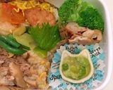 ４月15日 牛丼風 春弁当 詰め方作り方4写真