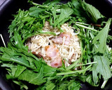 低糖質☆えのきと水菜とベーコンの炒め物作り方4写真