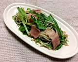 低糖質☆えのきと水菜とベーコンの炒め物作り方5写真