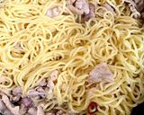 豚こまと長ネギのピリ辛焼きそば作り方9写真