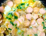 お魚ソーセージ丼、無しで玉子丼作り方4写真