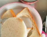 キャラ弁！　アンパンマンのサンドイッチ。作り方1写真