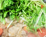 豚肉と水菜のプチトマトソースサラダ風炒め作り方3写真