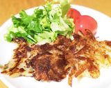 ★じゃがいもと豚ひき肉のカリッと焼き★作り方5写真