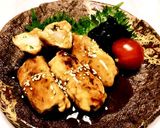 棒状長芋入り〜鶏挽肉のつくね甘辛餡掛け作り方4写真