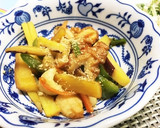 さつまいもと竹輪の鰻のたれ炒め作り方6写真