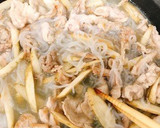 新牛蒡と豚肉、糸こんの甘辛炒め煮作り方7写真