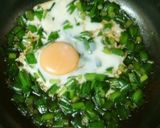 一人ランチ♪ニラ玉ミニ丼作り方3写真