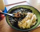 ほうれん草&きのこカレー*vegan作り方9写真