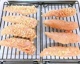 シリアルをまとった鳥ささみの山賊焼き作り方5写真