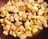 たけのこと鶏肉のゴロゴロ炊き込みご飯作り方3写真