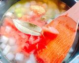 （新）玉ねぎで、簡単！ミネストローネ風作り方4写真
