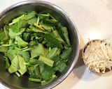 ほうれん草とカニカマの磯辺和え作り方1写真