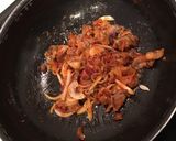 簡単 豚肉ケチャップ丼作り方6写真