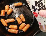 お弁当☺️ウインナー作り方2写真