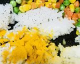 【お弁当】野菜MIXのターメリックライス作り方1写真