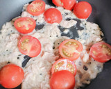 卵とトマトの味噌マヨ炒め作り方2写真
