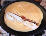 キムチとチーズとマヨのふわふわ卵焼き作り方5写真