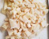 採れたての筍と春菊のトマトパスタ作り方1写真
