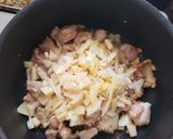 採れたての筍と春菊のトマトパスタ作り方6写真