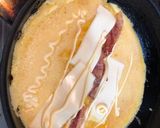 辛子明太子とチーズとマヨでふわふわ卵焼き作り方5写真