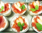 今日のおやつ:いちごのパンナコッタ作り方8写真