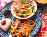 水菜とトマトとレモンの和風サラダ作り方2写真