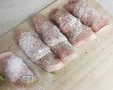 豚ロース薄切り肉のはキャベチーズ巻き作り方2写真