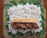 豚肉しぐれ煮とだし巻き卵の青じそ巻き寿司作り方6写真