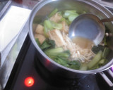 小松菜とえのきだけと厚揚げの煮物作り方4写真