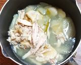 手羽先の鶏白湯スープ作り方9写真