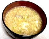豚肉と長葱のかき玉みぞれ汁作り方8写真