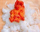 鶏の唐揚げが残ったら！唐揚げのおにぎり作り方3写真