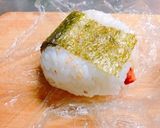 鶏の唐揚げが残ったら！唐揚げのおにぎり作り方5写真