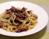 【超簡単】ホタルイカとキノコのパスタ作り方6写真