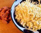 キャベツ ソーセージ チャーハン作り方2写真