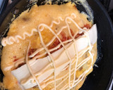 キムチ納豆ととろけるチーズマヨの卵焼き作り方4写真