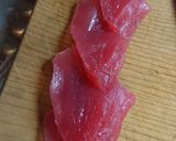 お刺身の薔薇飾り盛作り方1写真