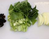 チンゲン菜のミルクスープ作り方1写真