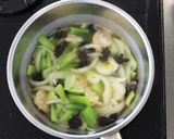 チンゲン菜のミルクスープ作り方4写真